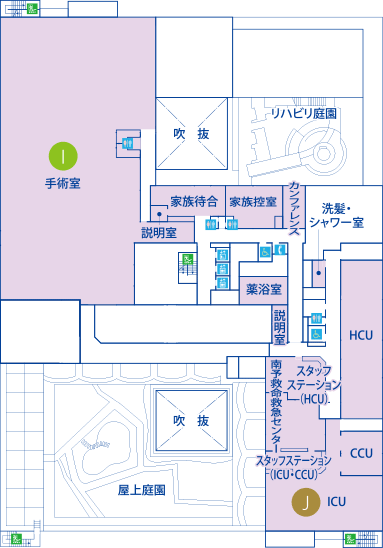 院内マップ3Fの案内図